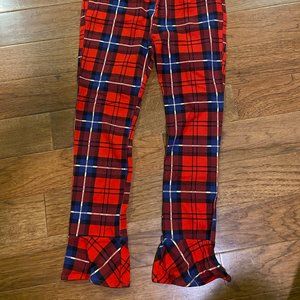 Crown & Ivy girls plaid pants size 8